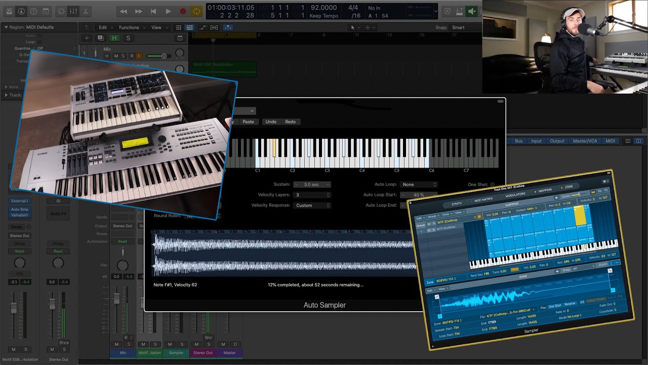 Auto Sampler Instrument Sampling (Logic Pro)