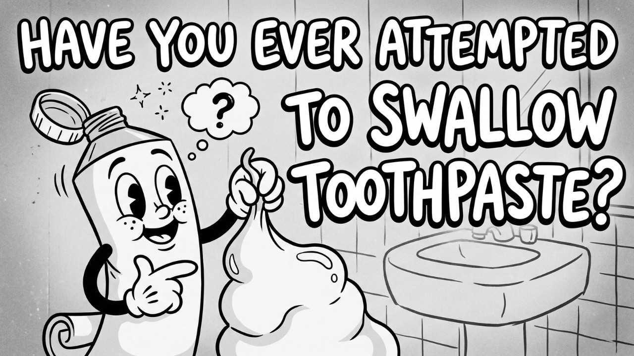 Have you ever attempted to swallow toothpaste?