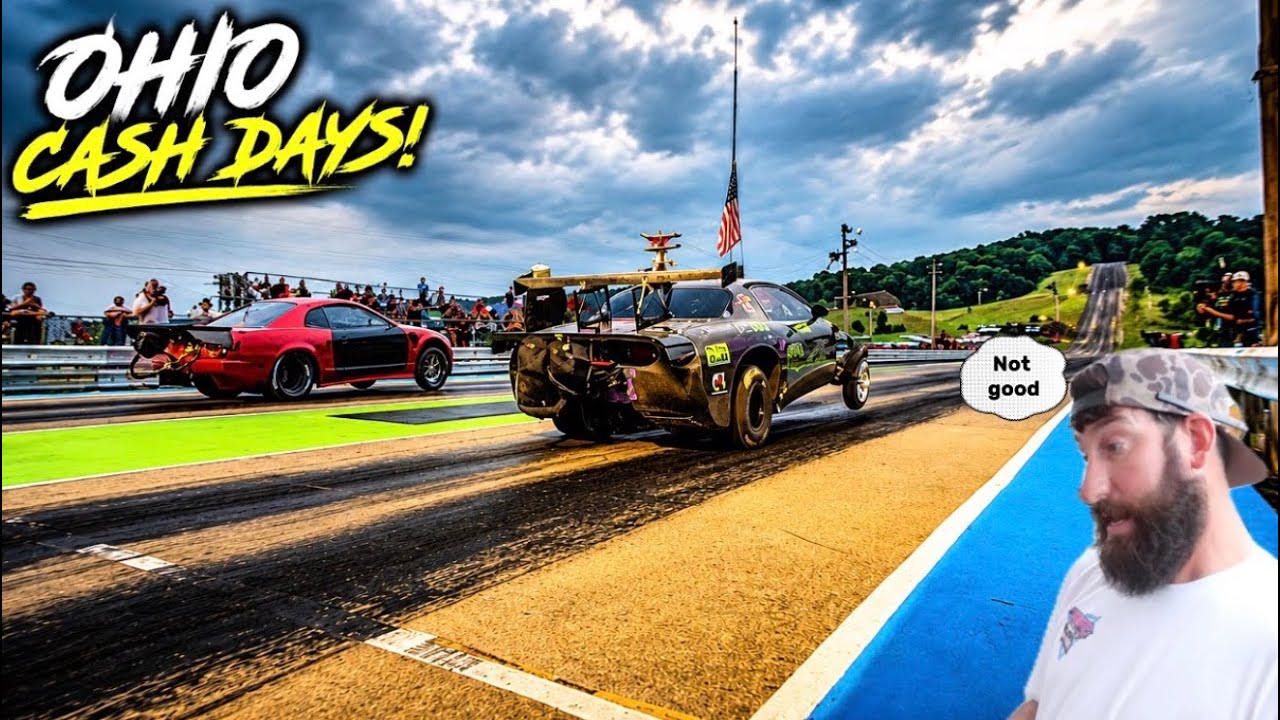 Машины на узких шинах захватывают Огайо! Бешеные гонки Cash Days на трассе KD Dragway!
