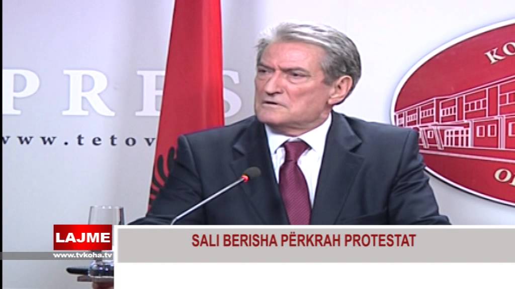 SALI BERISHA PËRKRAH PROTESTAT