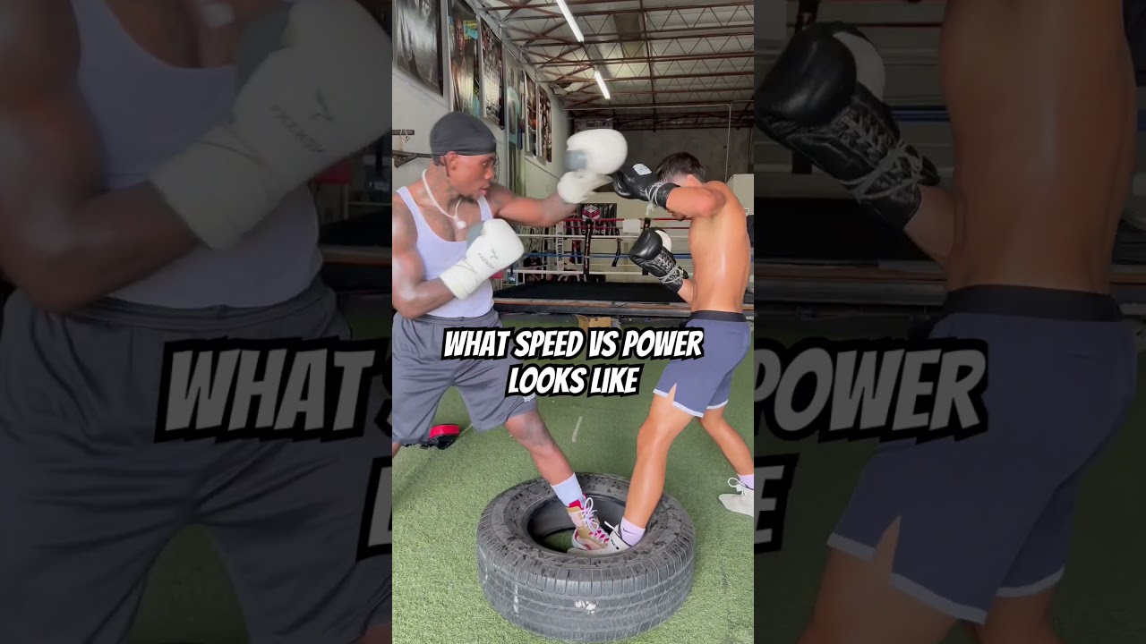 Speed vs power #boxing #fighting #fighter #ufc #mma #sparring #boxingtraining