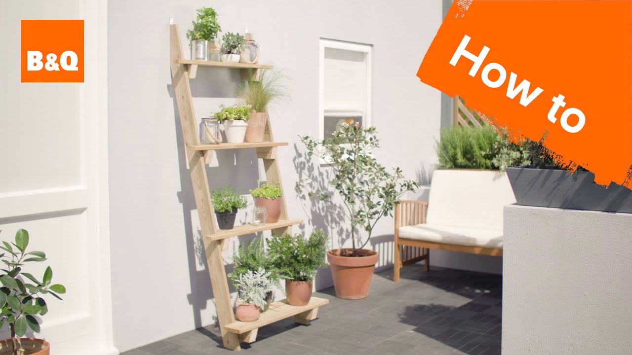 How to make a ladder planter