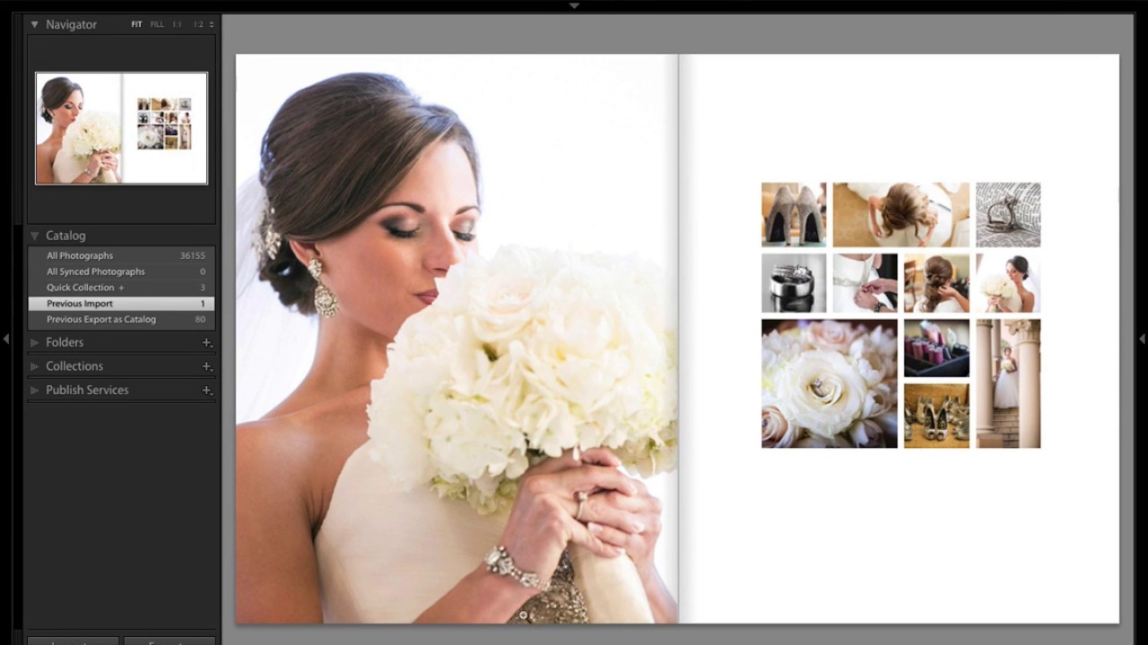 How to Make a Beautiful Custom Lightroom Wedding Book Page Layout