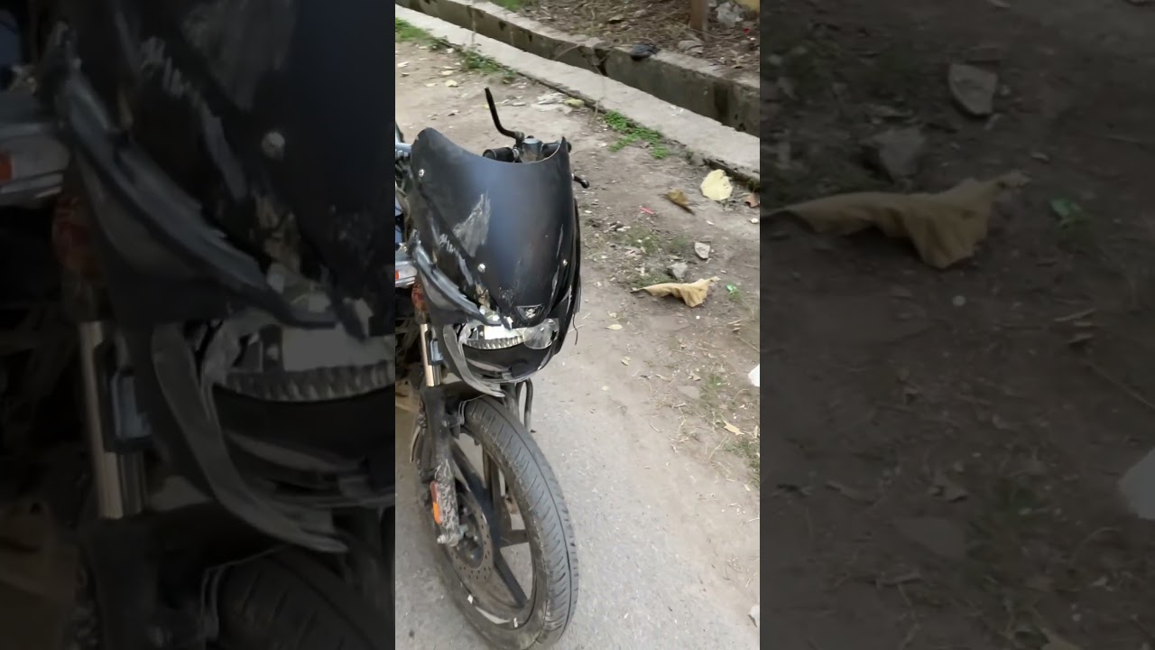 5 Month old bike Accident 😟#accidentnews #pulsar #pulsaraccident #crash