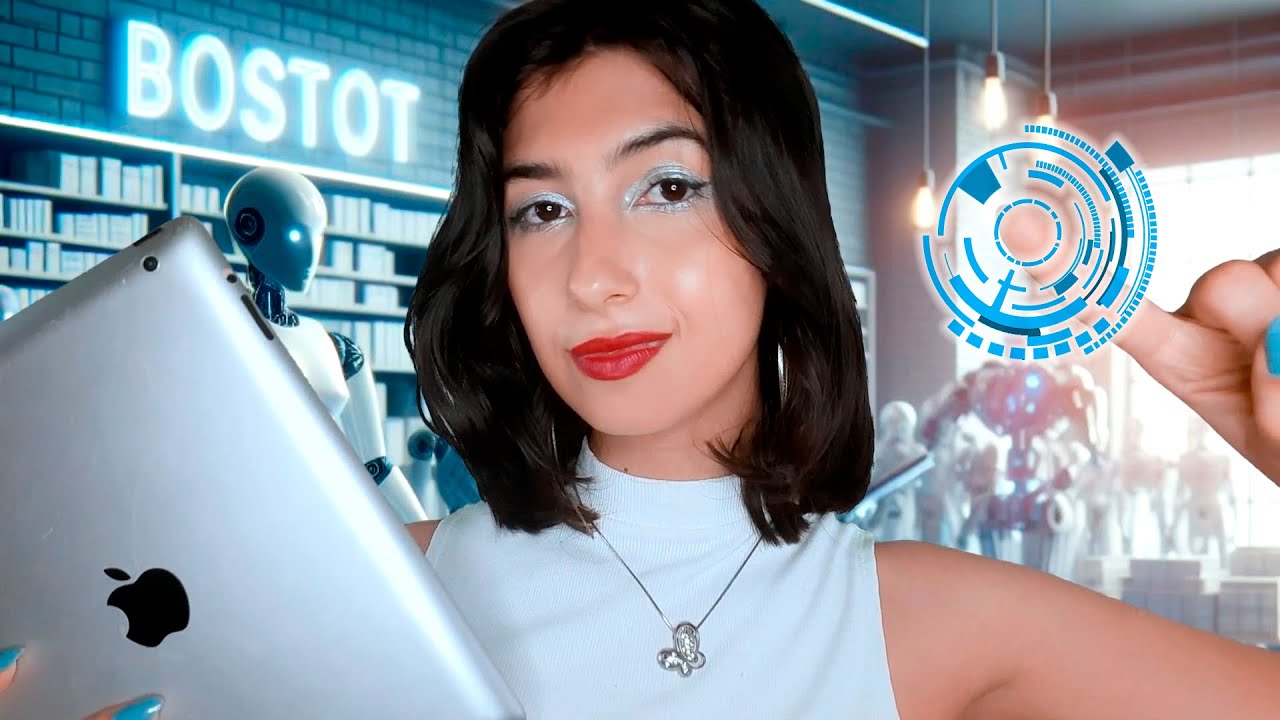 ASMR Vendedora futurista te convencendo a comprar um robô