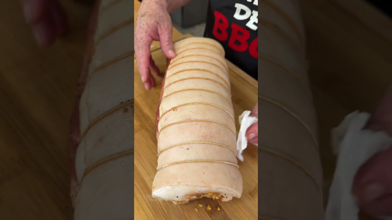 Porchetta Rellena de Arroz con Gandules