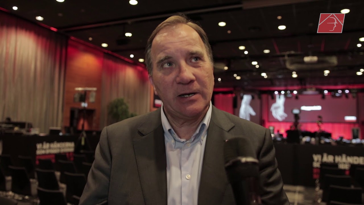 Stefan L&ouml;fven p&aring; Byggnads Kongress