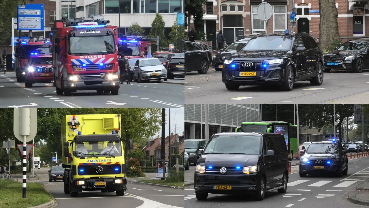 [GRIP 2] Totale chaos bij brand en schietpartij in woning Heiman Dullaertplein en Erasmus MC