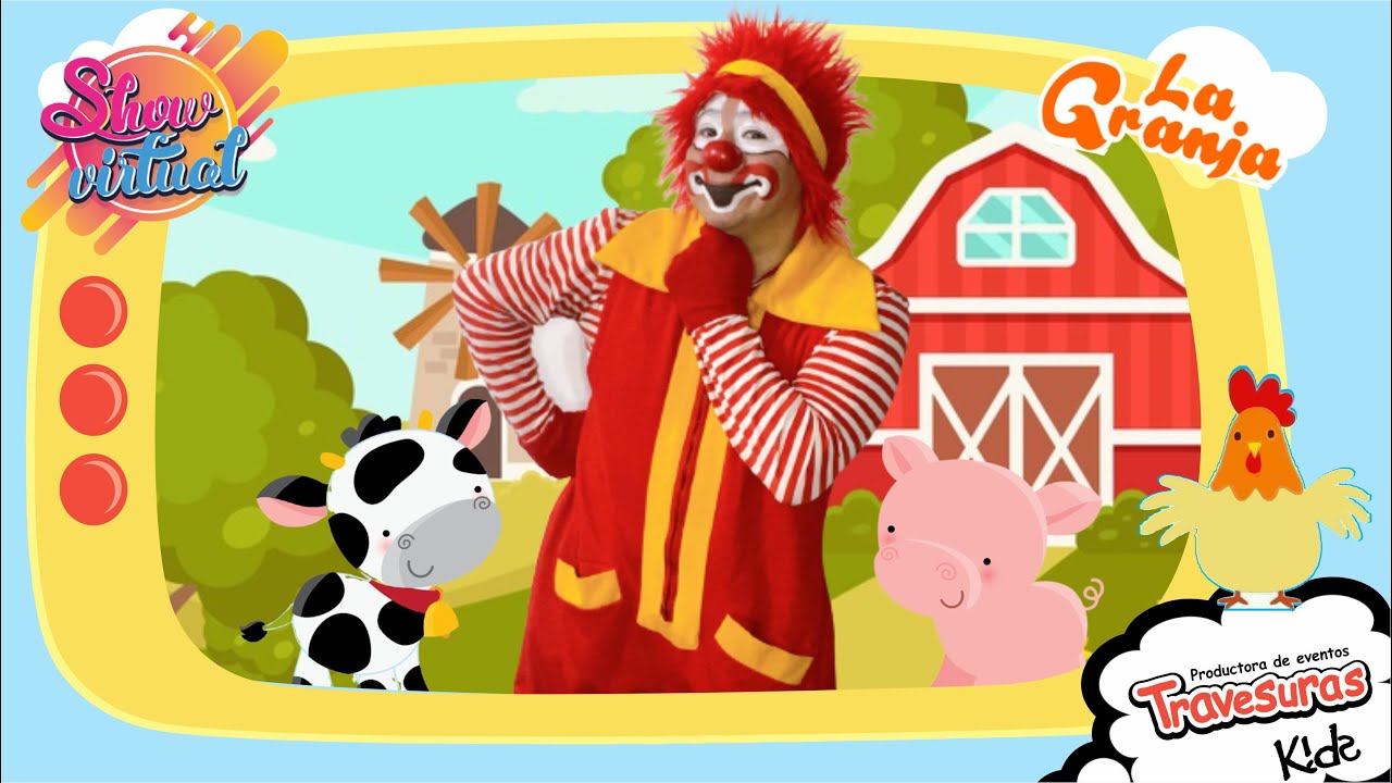 Show Virtual vía zoom La Granjita - Show Infantil - Travesuras Kids