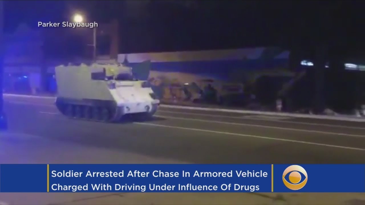 Police Chase Stolen Armored Personnel Carrier Through Virginia