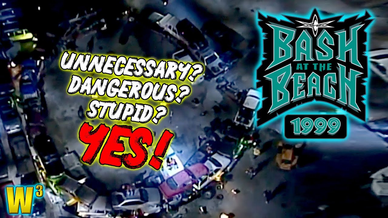WCW Bash at the Beach 1999 Review - Featuring the CHAOTIC Junkyard Invitational!