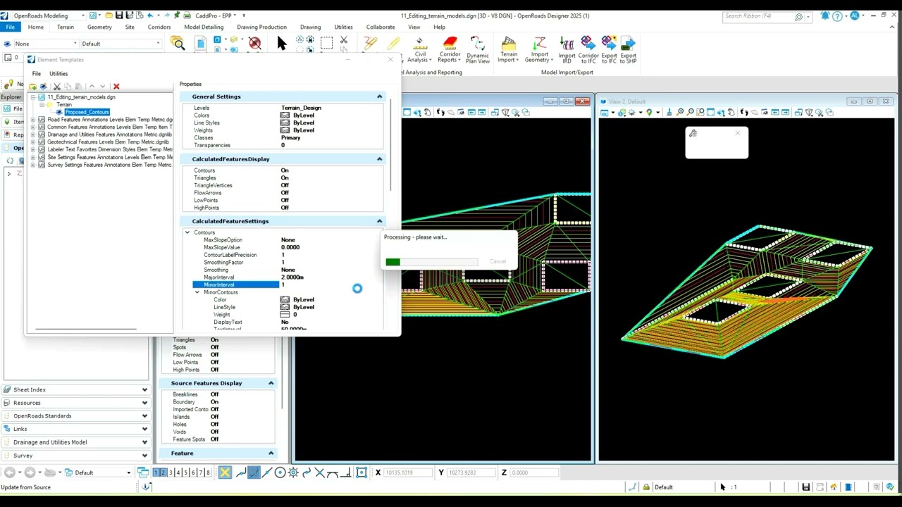 Bentley civil software - 3 terrain model tips
