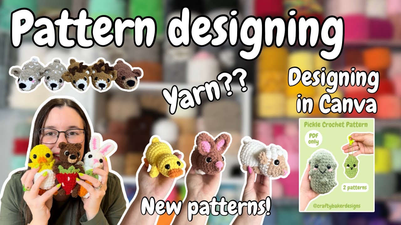 Pattern designing behind the scenes/ NEW PATTERNS/ Canva pattern