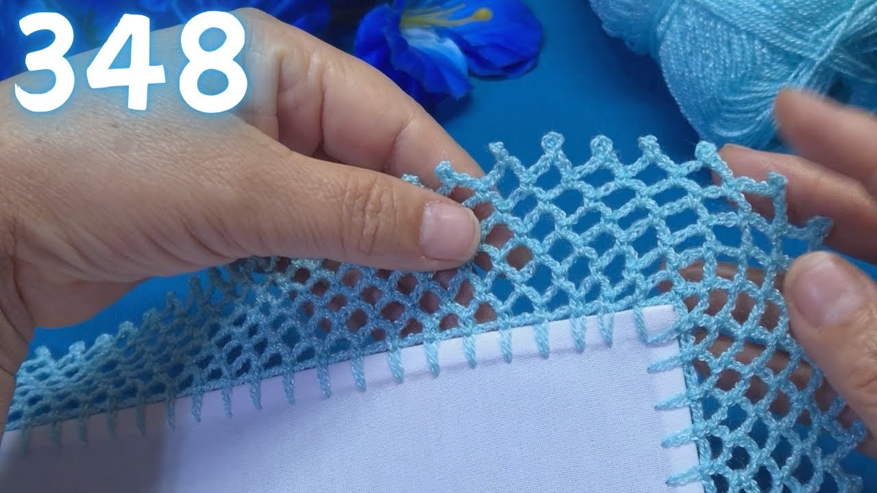 Tejemos una puntilla sencilla paso porpaso💕 348