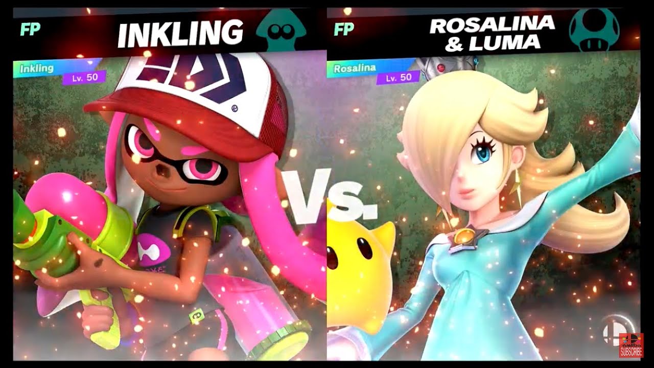 Super Smash Bros Ultimate Amiibo Fights – 3pm Poll Inkling vs Rosalina