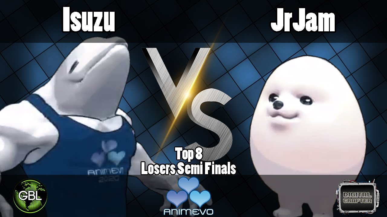 S men l Isuzu Muscle Beluga vs JrJam Egg Dog   Fight of Animals AnimEVO 2020 Losers Semi Finals
