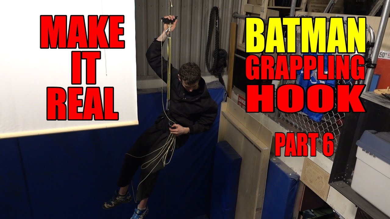 Batman Grappling Hook Part 6 - Rappelling Test Fail!