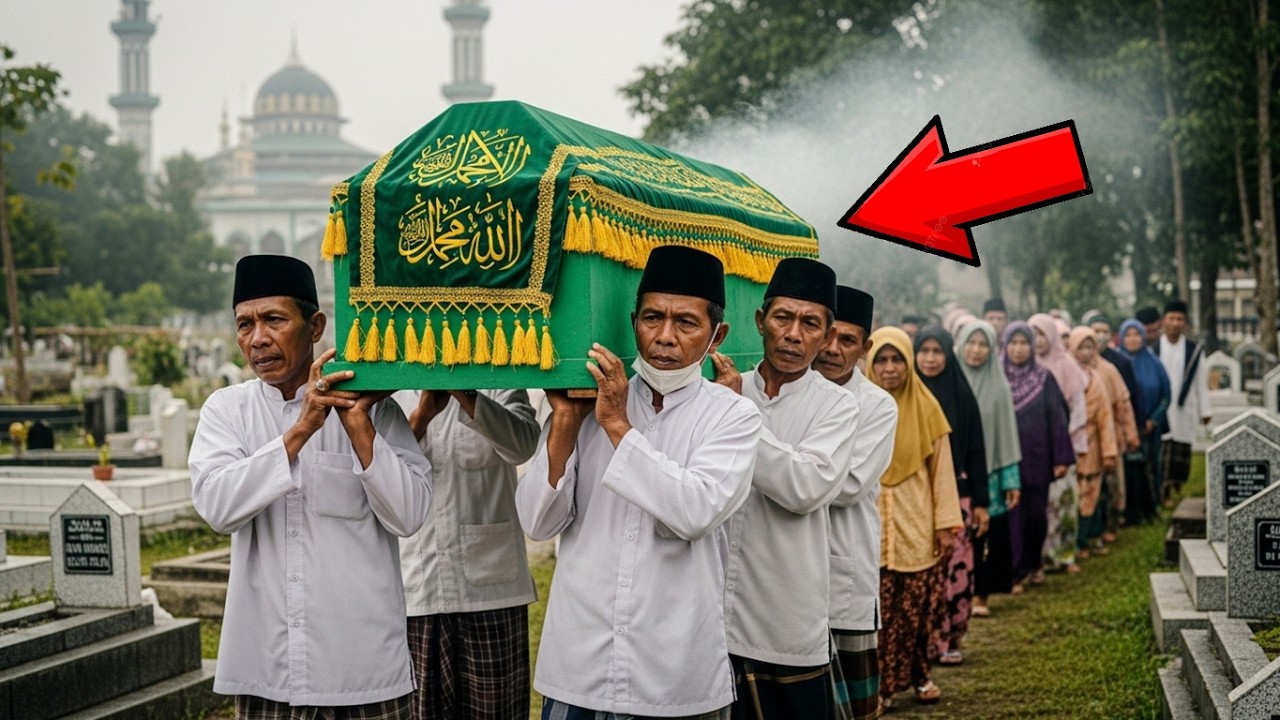 BANYUWANGI GEGER: KERANDA PAK HAJI KELUARKAN ASAP TEBAL SAAT DIBAWA KE PEMAKAMAN, TERNYATA...
