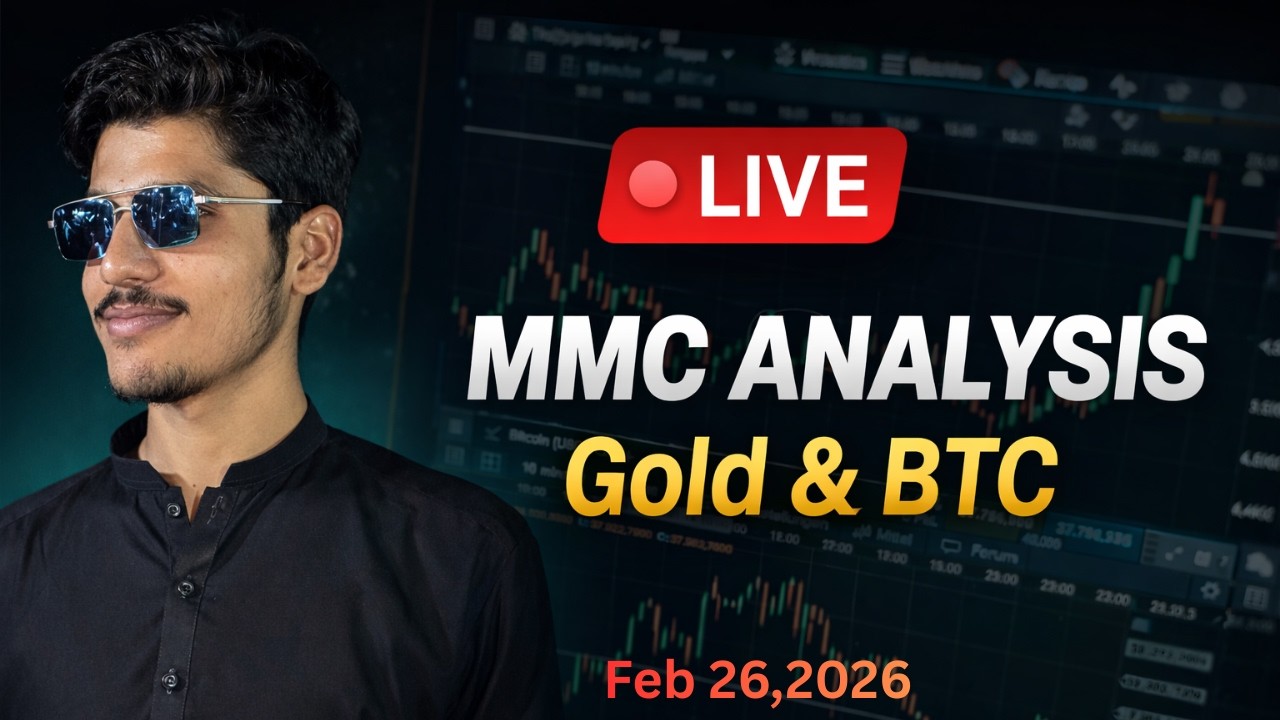 LIVE MMC Analysis | Gold & Bitcoin Market Structure (Educational)
