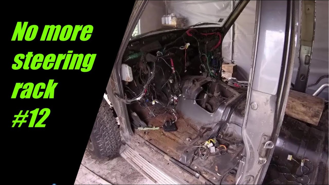Nissan Patrol Y60 реставрация | Снятие рулевой рейки и мелочей #12