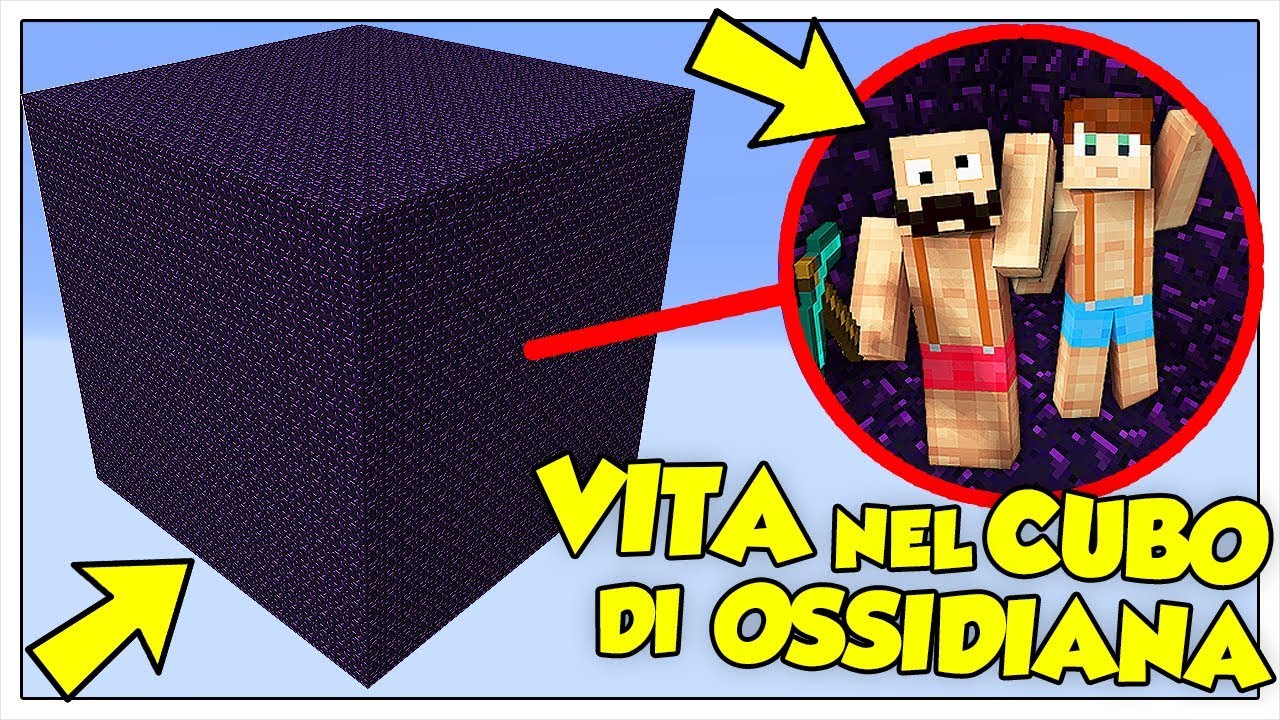 SI PUÒ SOPRAVVIVERE IN UN CUBO DI OSSIDIANA? - Minecraft ITA