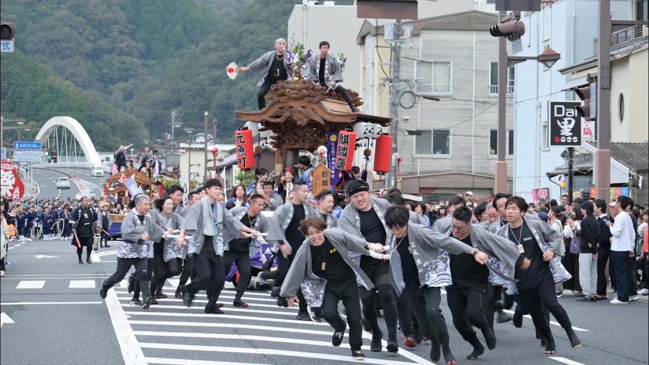 津山まつり2025【徳守神社】だんじり18基出動!! 
