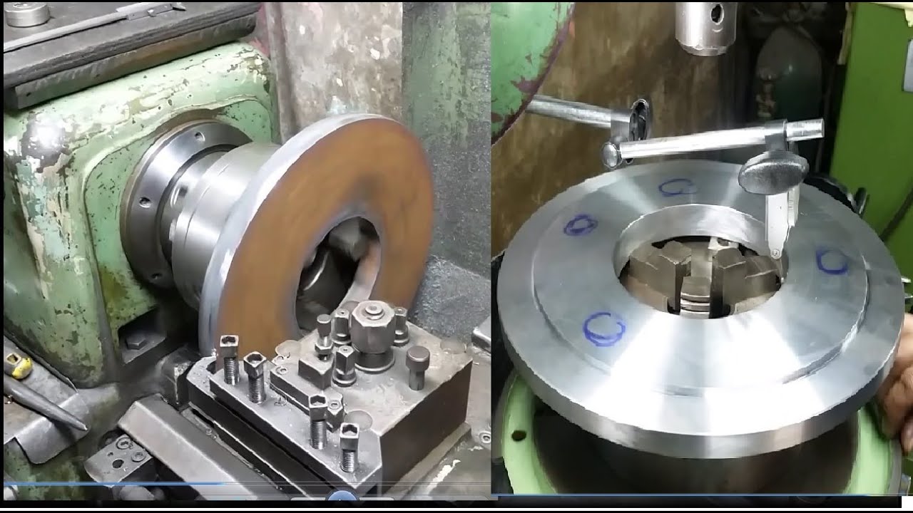 #TorneriaMecánica#48 ---- Maquinado de flange para placa de Torno ---- Machining in the Lathe