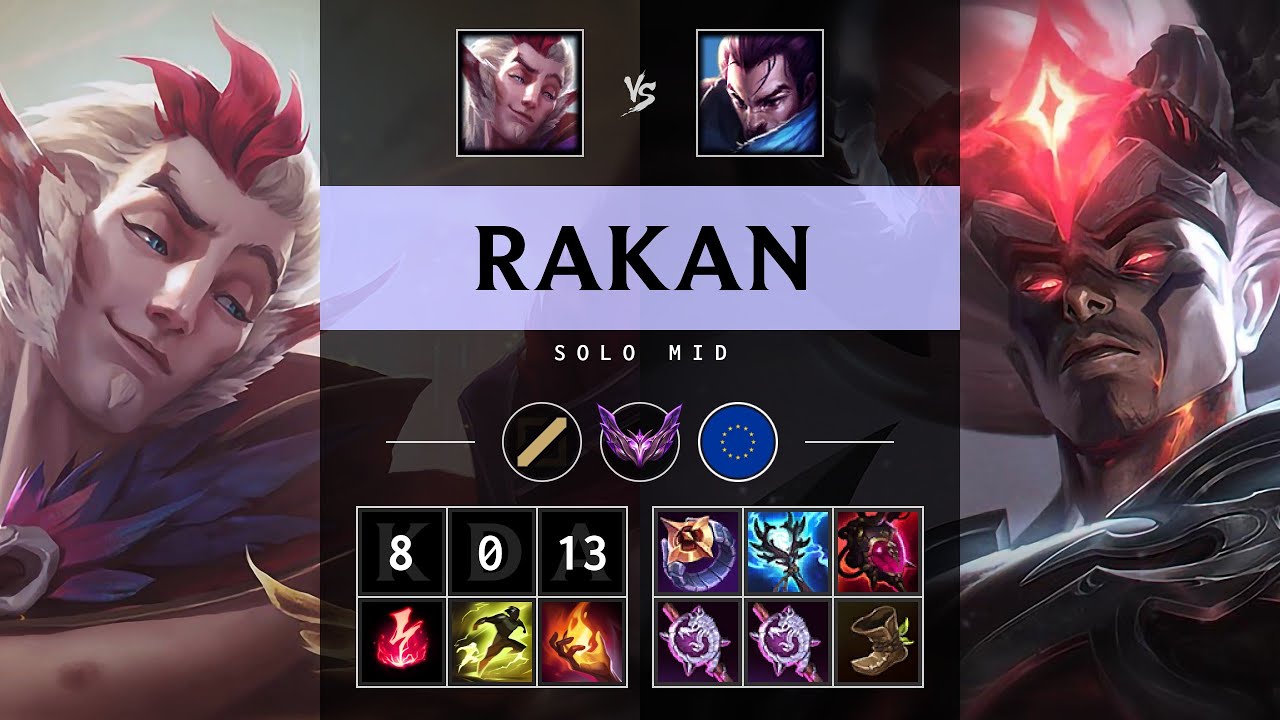 Rakan Mid vs Yasuo - EUW Master Patch 25.19