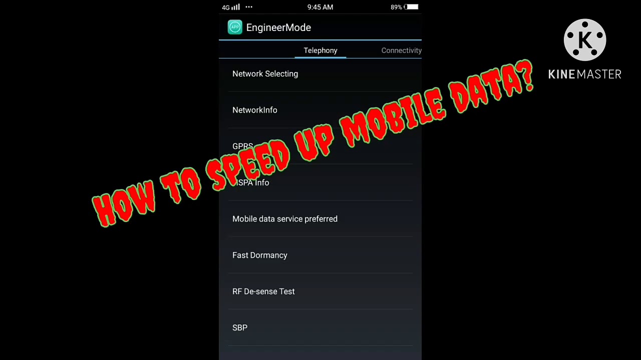 How to Speedup mobile data using Engineering mode?