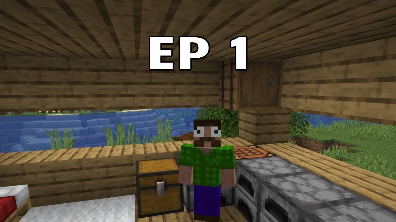 Construindo a casa e minerando, Jogando Minecraft bão #1