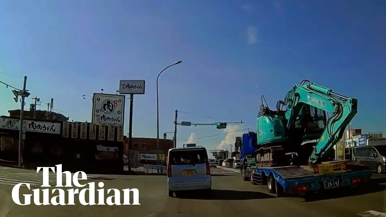 Dashcam captures moment 6.8-magnitude earthquake hits Japan