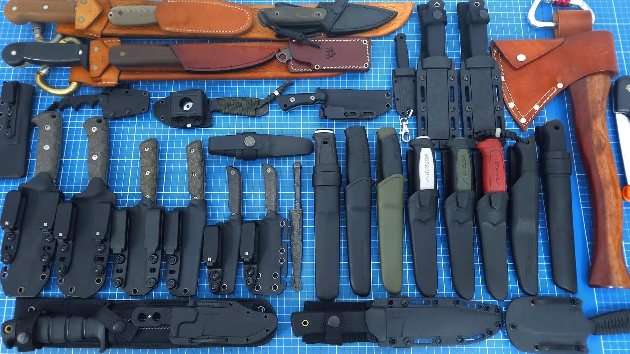 Minha coleção de lâminas fixas em 2024! Vídeo mostrando todas as minhas facas! #edc #cutelaria