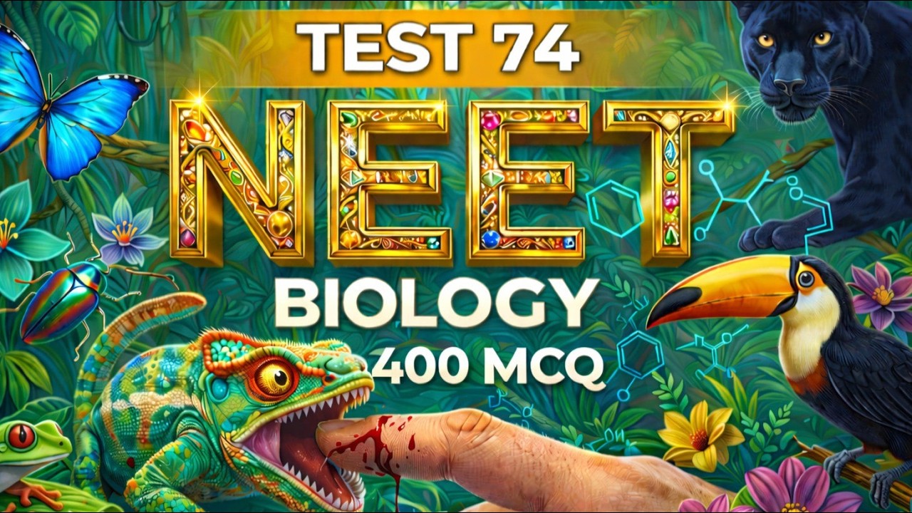 Test 74 Most Expected  400  MCQ Question For Neet    2026 BIOLOGY BEST  MCQ NEET