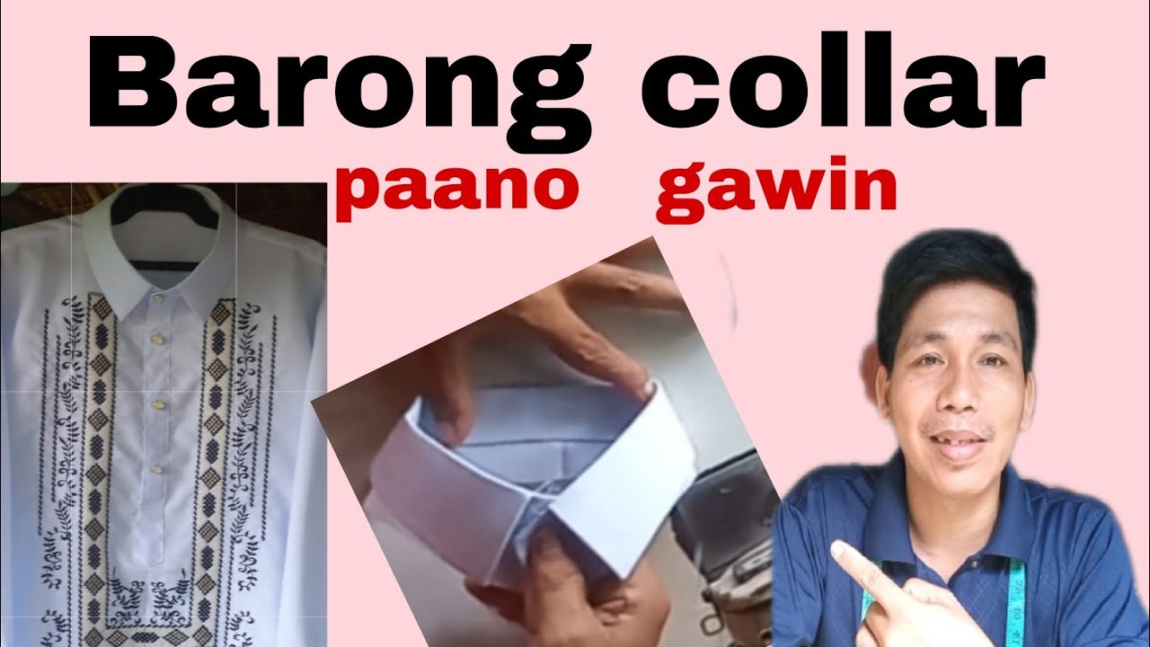paano gumawa collar ng barong