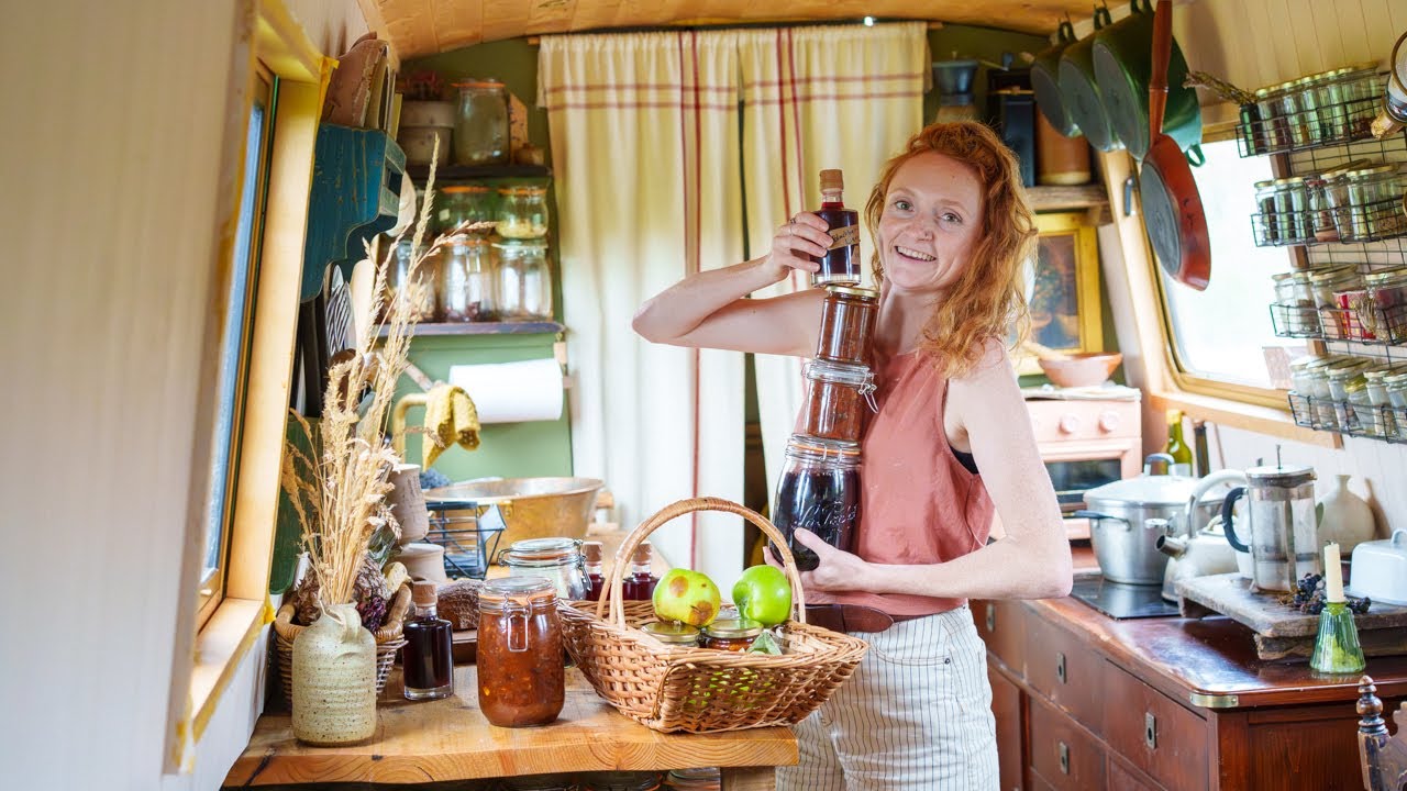 Preserving the Last Days of Summer in our Tiny Narrowboat Kitchen