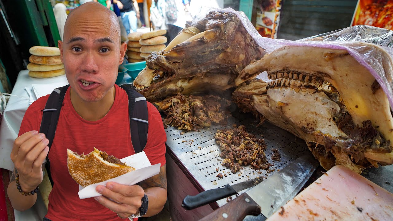 ULTIMATE Street Food Tour in Rabat, Morocco - MASSIVE MOROCCAN COUSCOUS + MERGUEZ SAUSAGE & COW HEAD