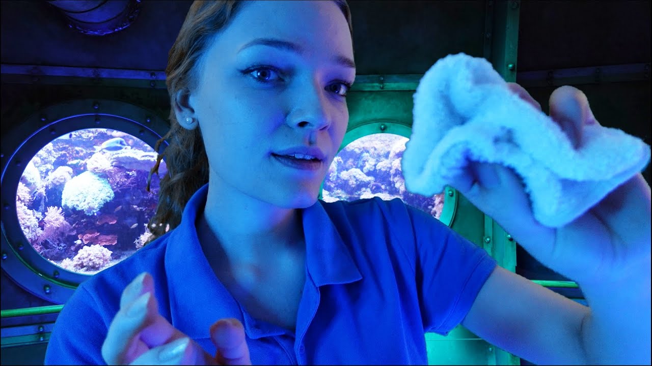 ASMR 🐟 Marine Biologist is fascinated by you (an unknown species); shampooing & sketching you EP.1