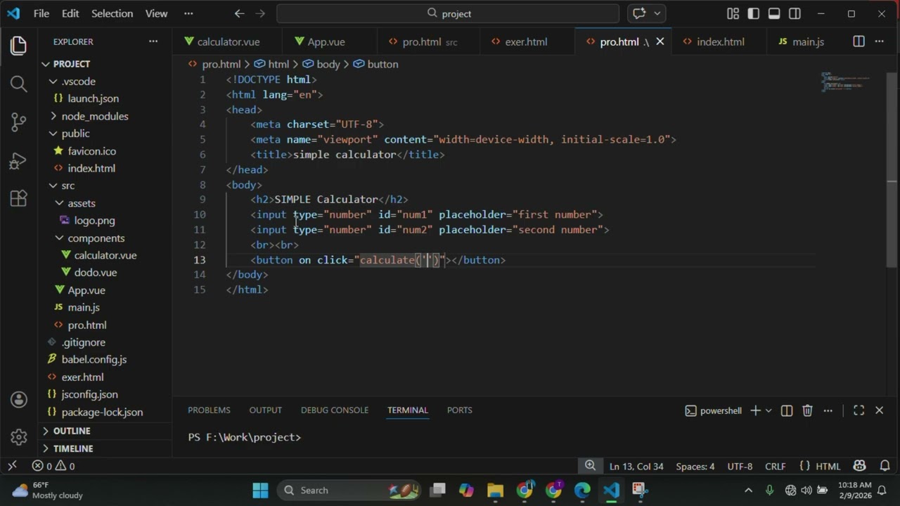 How to make calculator by using html and java script codes