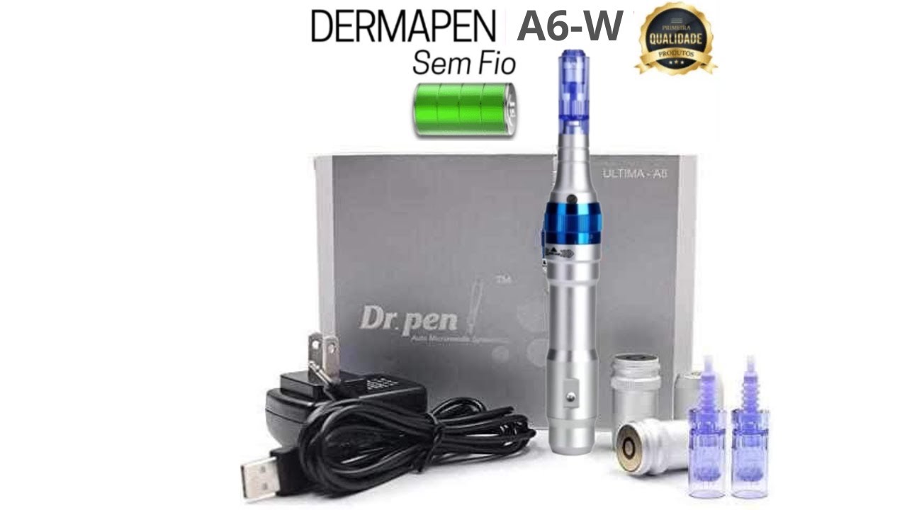 Caneta Dr.Pen Para Microagulhamento modelo A6-W a Bateria.