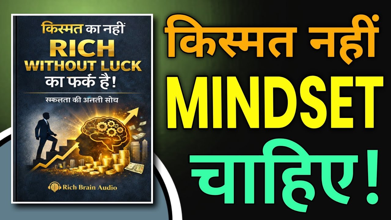 किस्मत नहीं Mindset है फर्क | Rich without luck Book  summary in hindi | Audiobook Summary in hindi