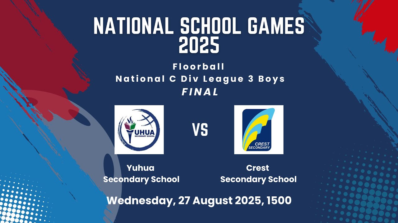 Yuhua Secondary v Crest Secondary - Floorball NSG C Div League 3 Boys Final
