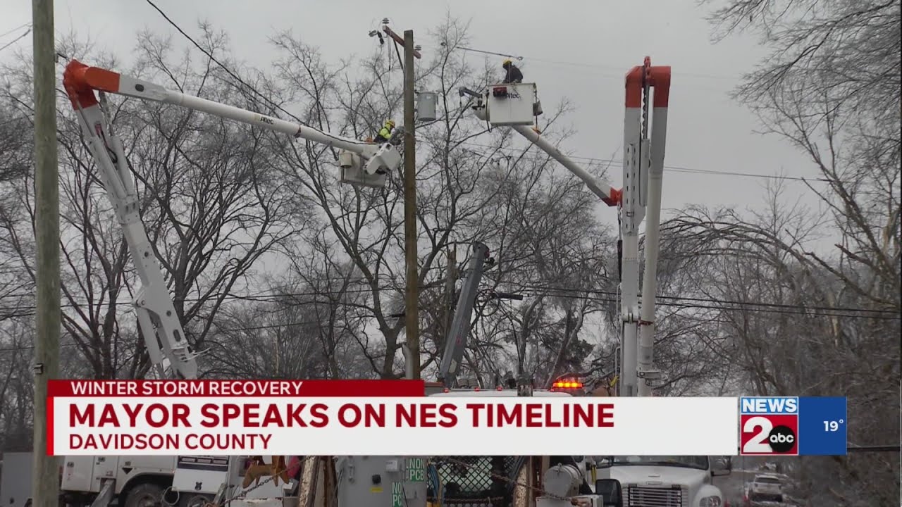 'Nashvillians deserve better': Mayor addresses NES' power restoration pace
