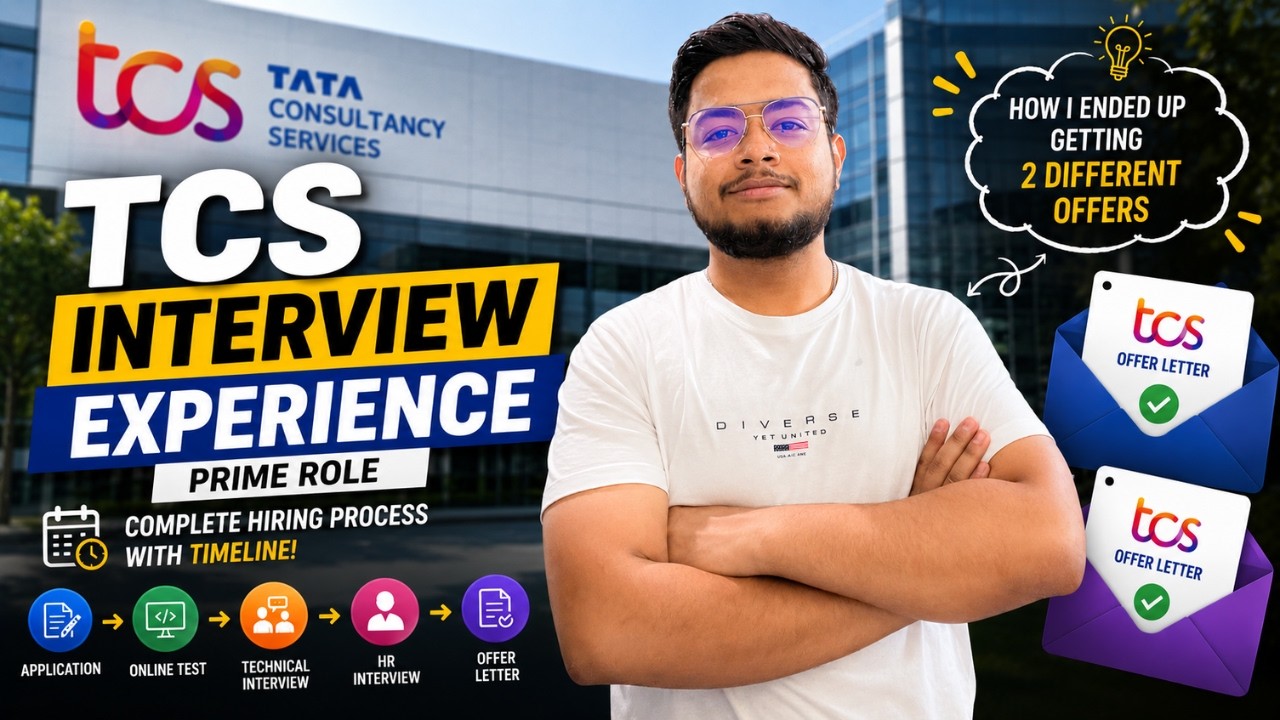 How I Ended Up Getting 2 Different Offer Letters 🤯 | TCS Prime Interview Experience