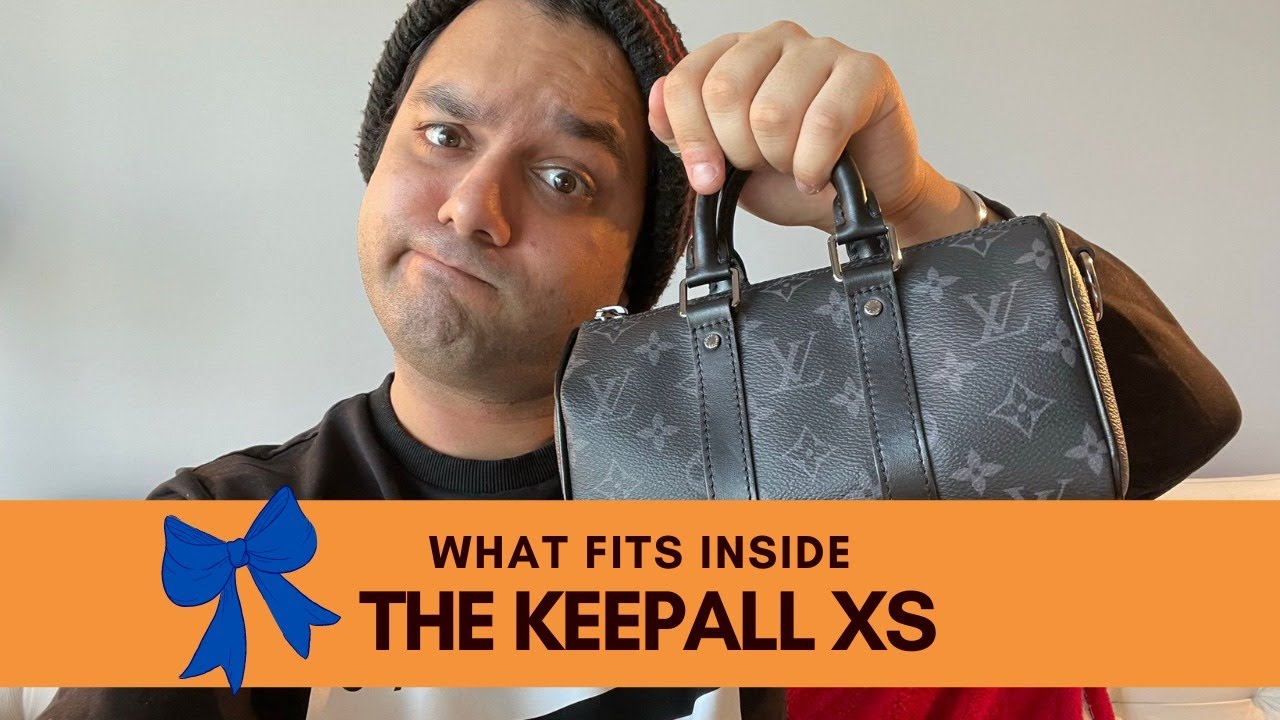 WHATS IN MY BAG - LOUIS VUITTON KEEPALL XS | Mens everyday essentials