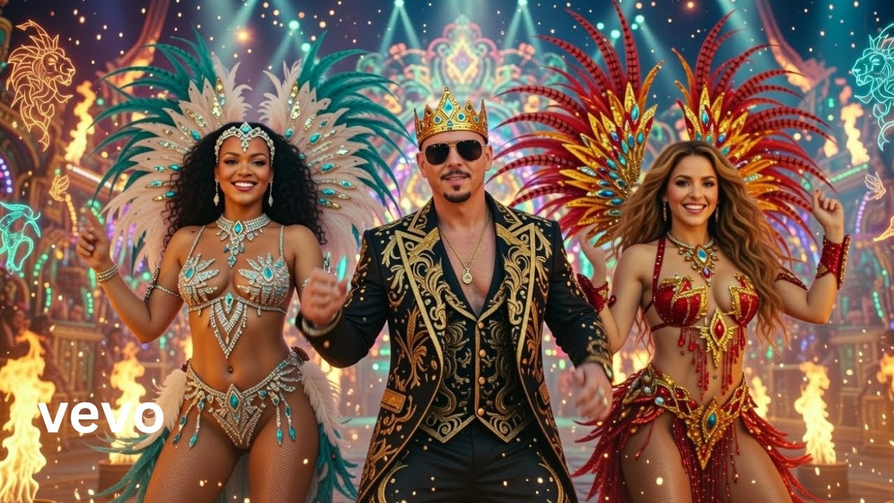 Pitbull Rihanna Shakira - Ritmo de Carnaval 🔥 Latin Carnival Dance Vibes (official music video 2026)
