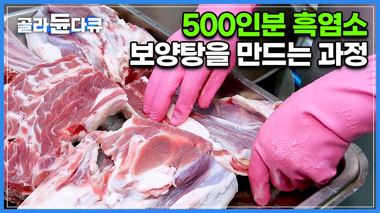 사육부터 가공까지 3,000마리 흑염소를 키우는 한국의 흑염소 농장┃500인분 흑염소 보양탕을 만드는 과정┃식품 공장┃극한직업┃#골라듄다큐