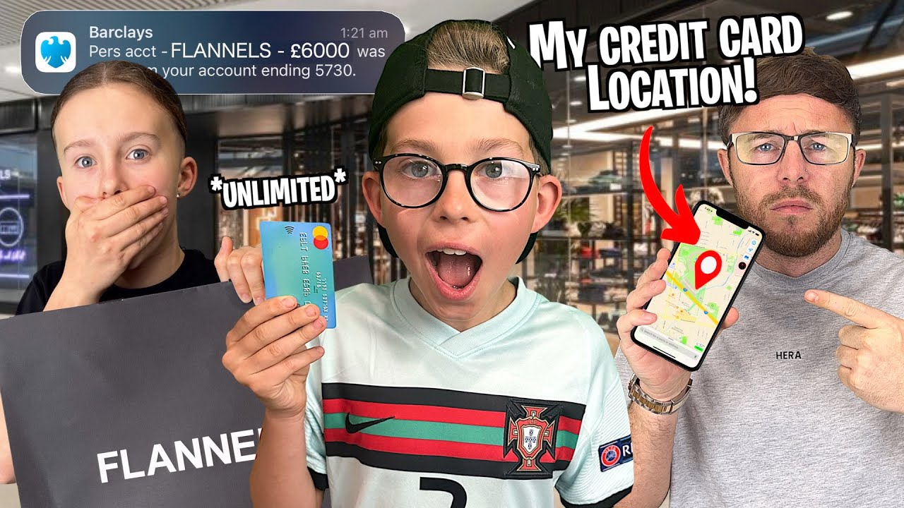 BUYING ANYTHING ON DAD'S CREDIT CARD UNTIL HE FINDS US!!