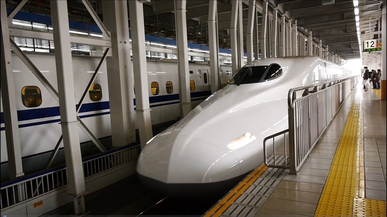 東海道・山陽新幹線 のぞみ２６号 （N700A系運行）超広角車窓 進行左側 博多～新大阪～東京