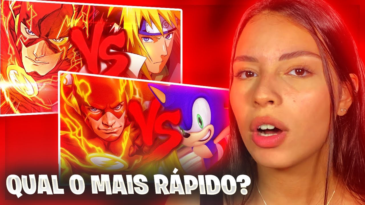 REACT 7 MINUTOZ: Flash VS. Minato, Flash VS. Sonic Duelo de Titãs