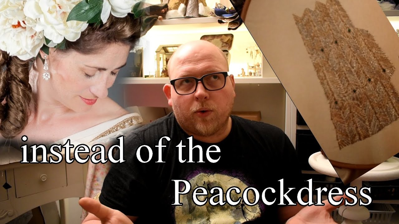 Making a victorian fantasy dress after cathy hay abandoned the peackock dress